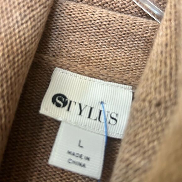 Stylus Ladies Size L Brown Long Sleeve With Grey On - Picture 6 of 6